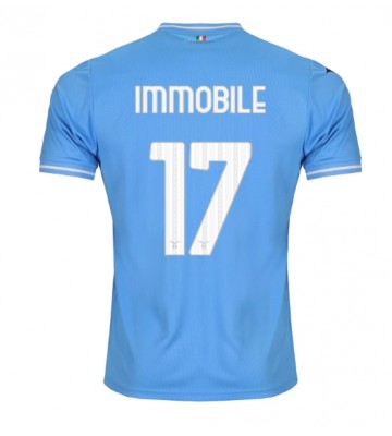 Lazio Ciro Immobile #17 Koszulka Podstawowych 2023-24 Krótki Rękaw